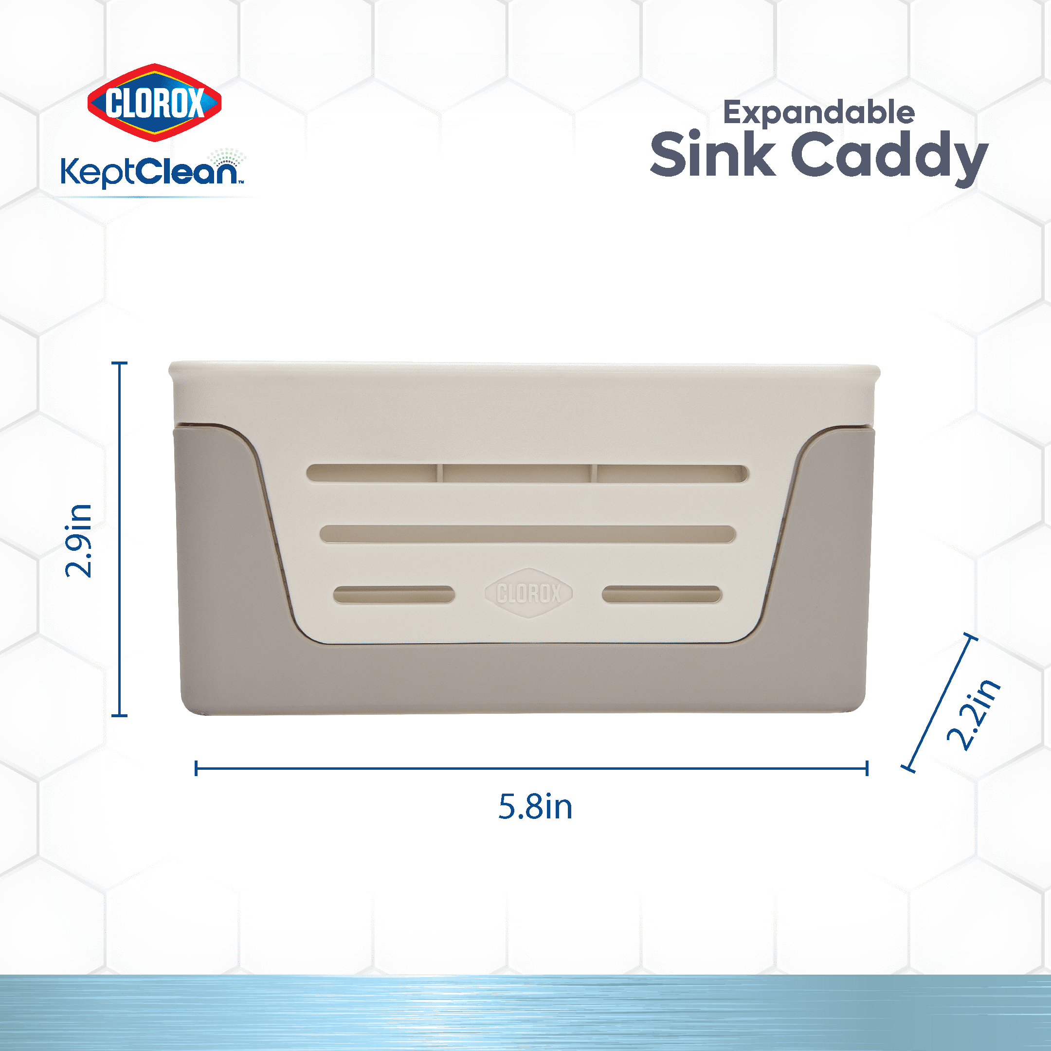 Clorox Expandable Sink Caddy, Best Used for Kitchen Organization and Accessibility