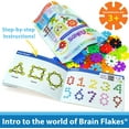 thumbnail image 2 of Brain Flakes Starter Set Multicolor (12 colors) - 120 Pieces - Resealable Pouch, 2 of 6