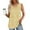 Yellow, variant on Giftesty Tank Tops for Women Fashion Women's Spring/Summer Solid Color Casual V-Neck Sleeveless Top Tank Top