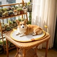 thumbnail image 5 of BZPIZ Summer Cat Dog Cooling Mat with Scratching Board Ice Silk Self Cool Pad for Small Medium Dogs & Cats, Pet Sleeping Pad for Indoor & Outdoor Floor, Car Seats, Washable & Non-Toxic Yellow, 5 of 6