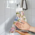 thumbnail image 2 of ZIATUBLE Hydrangea Towels for Kitchen Hummingbird Hand Drying Towels Lightweight Towels for Kitchen Cleaning Elastic Hand Towels for Bathroom Fast Drying Hanging Dish Towels, 2 of 7