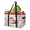 Multicolor 2, variant on Ginkgo Reusable Grocery Bags, Foldable Reusable Shopping Bags, Natural Botanical Flower Leaf Collapsible Tote Bag with Reinforced Handles for Kitchen, Picnic