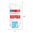 MediPeds Men's Diabetic CoolMax Quarter Socks, Large, Cushioned