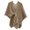 Khaki, variant on Sweaters for Women Large Front Sweater Knitting Hollow Out Feel Wrap Topper Knitted Elegant Shawls Cape for Fall Winter Fall Sweaters for Women