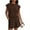 Brown, variant on PRETTYGARDEN Women's 2 Piece Lounge Shorts Sets Summer Travel Outfits Casual Beach Vacation Clothes Matching Sweatsuits