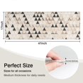 thumbnail image 5 of Beige Geometric Triangle Pattern Kitchen Rug Mat,Kitchen Runner Rugs Non Skid Washable,Decorative Kitchen Floor Mats for Kitchen,Sink,Laundry,17"X47", 5 of 5