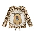 thumbnail image 5 of Garronmavis Capybara Girls Long Sleeve T-Shirts 5-6 Comfortable Leopard Print Crew Neck Soft Casual Tops Warm Long Sleeve Crewneck T-Shirts Tee Tops Fashion Fall Winter Clothes, 5 of 7