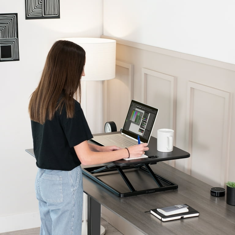 Hassett height adjustable standing desk converter deals