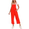 thumbnail image 1 of Women Jumpsuit with Pockets Sleeveless Wide Legs Plus Size Overalls, 1 of 5