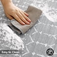 thumbnail image 4 of Kitchen Rugs Non Slip, Cushioned Kitchen Floor Mats Set of 2, Grey Anti-Fatigue Kitchen Mat Waterproof, Ergonomic Memory Foam Standing Mat for Bar,Office,Desk,Laundry, 4 of 6