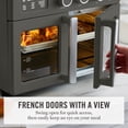 thumbnail image 4 of Martha Stewart 34 QT French Door Air Fryer Toaster Oven, Countertop Convection, 12-in-1, Caviar Gray, 4 of 11