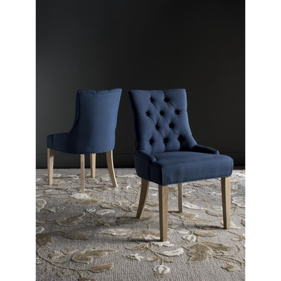 SAFAVIEH Abby 19''H Tufted Side Chair Set of 2 Blue