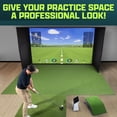 thumbnail image 3 of GoSports 10 x 6 ft Golf Simulator Turf - 15 mm ELITE Golf Mat for Indoor Home Setups, 3 of 6