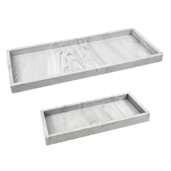 Bandeja Spacewiser para encimera y tocador, 2 unidades, silicona, color gris