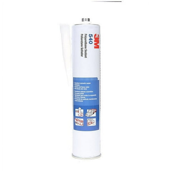 3m Polyurethane Sealant, 14 oz, Sausage Pack, White, Polyurethane Base, 540 540