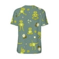 thumbnail image 2 of Daiia Cute Yoga Frogs Mens Baseball Jersey Button Down Shirts Short Sleeve Sports Uniforms-Small, 2 of 9
