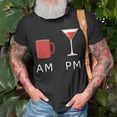 Am Coffee In The Morning Pm Wine In The Evening Tshirt - Walmart.com
