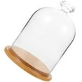 thumbnail image 3 of Shisuyan Glass Display Dome Model Keepsake Display Holder Table Decorative Case Doll Storage Dome with Base, 3 of 9