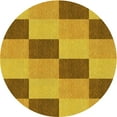 thumbnail image 1 of Ahgly Company Indoor Square Patterned Dark Bisque Brown Area Rugs, 3' Square, 1 of 6