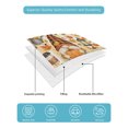 thumbnail image 4 of Quilts Queen Size Bedding Set, Gnomes Pumpkins Fall Reversible Summer Quilt 3 Pieces, Thanksgiving Pumpkin Leaves Lightweight Bedspreads Coverlets with 2 Pillow Shams for All Seasons, 4 of 5