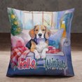 thumbnail image 2 of Watercolor Hello Winter Beagle Chill Christmas Welcome Pillowcase Double Sided Beagles Dog Lover Gifts Idea Pillow Case Covers - 00016, 2 of 3