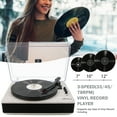 LP&NO.1 Record Player Bluetooth Turntable with Builtin Speakers and