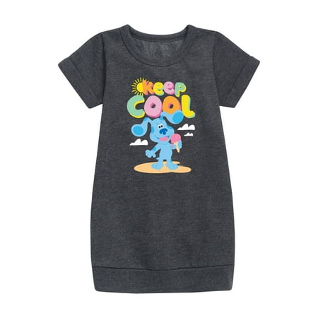 

Blue s Clues & You! - Keep Cool - Eat Ice Cream - Toddler & Youth Girls Fleece Dress