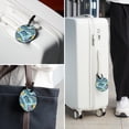 thumbnail image 6 of Atlas 2Pcs PU Leather Round Luggage Tags with Privacy Cover and Name ID Tag for Suitcase, Handbags, Backpacks, School Bags, 6 of 6