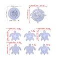 thumbnail image 2 of Little Sea​​ for Turtle Wall Wind Chime Mould Silicone Epoxy Resin Molds Pendant Jewellery Making Home Decor, 2 of 8