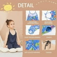 thumbnail image 5 of Real Fancy Toddler Baby Girls Jumpsuit One Piece Romper Sleeveless Strap Pockets Summer Outfits Clothes Size 2-8Y, 5 of 6