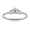 White, variant on Baguette Cut Ring - Moissanite Engagement Silver Ring - Yellow Gold Plated Ring for Women