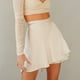 thumbnail image 1 of Mini Falda Falda de playa Falda de fiesta con cordones Falda suelta ajustada suave para mujer (Beige S) Ygjytge para Mujer Beige T S, 1 of 8