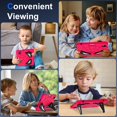 thumbnail image 7 of Kids Cases for iPad mini 6th Gen 8.3" 2021 Case, for iPad mini 7th Gen (A17 Pro) 2024 Case with Sturdy Kickstands, Heavy Duty Shockproof case for Kids Children Boys Girls, Rose+Black, 7 of 7
