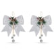 thumbnail image 5 of Toystoory 2 piezas Navidad Bowknot Lentejuelas Guirnalda Adornos Hojas brillantes Colgantes Corbata Interior Gabinete Decoración Plata Plata 2 piezas 2Conjunto, 5 of 6