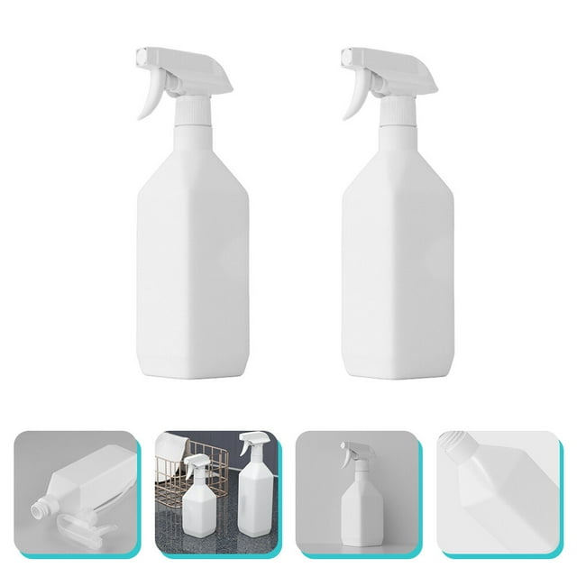 BRIGHTFUFU 2 Pcs Bouteille de Pulvérisation pour Coiffeur Plastique Blanc pour Outils de Coiffure Solutions de Dilution