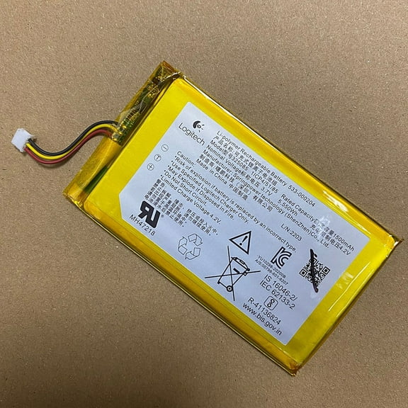 Fit for Logitech G913TKL G915TKL Wireless Keyboards Rechargeable Lithium Polymer Li-Po Battery 1500mAh 533-000152 533-000204