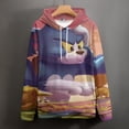 thumbnail image 4 of Tom And Jerry Mens Womens Novelty Hoodie 3D Print Pullover Hooded Long Sleeve Sweatshirts Tops Blouse with Pocket, 4 of 8