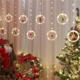 thumbnail image 3 of fastboy LED Christmas String Lights Santa Claus Elk Snowman Round Hoop Lamp Bell Waterproof USB Flash Bulb Garden Lawn, 3 of 6