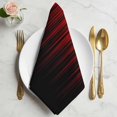 thumbnail image 2 of Dark Red Black Ombre Cloth Napkins, Modern Abstract Art Striped Gradient Washable and Reusable Dinner Napkins Set of 2, Table Napkin for Kitchen Party Birthday Wedding Hotel Housewarming 20"x20", 2 of 9