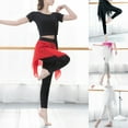 thumbnail image 4 of Leggings 2 en 1 para mujer Falda de gasa modal suave Danza delgada asimétrica, 4 of 8