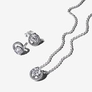 Pandora Sparkling Round Cut Jewelry Set