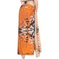 thumbnail image 3 of HAPPY BAY Women's Beachwear Summer Beach Wrap Bikini Wraps Sarong Coverups Swimwear Swim Cover up Skirt Bathing suit Swimsuit Pareo for Women One Size Orange, Tie Dye, 3 of 5