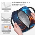 thumbnail image 3 of Easygdp Red And Blue Fire Dragon C Bolsa de Almuerzo Insulada Grande, Forro de Aluminio, Diseño Espacioso, a Prueba de Fugas, Ideal para Trabajo, Picnics, Viajes y Actividades al Aire Libre, 3 of 6