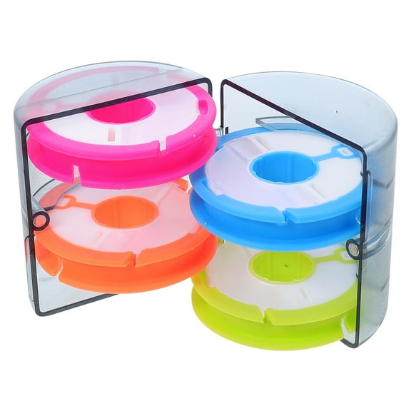 1Box Fishing Bobbins Spool Box Fishing Snell Leader Rigs Spool Fly Fishing Tippet Holder Organizer Storage Accessories