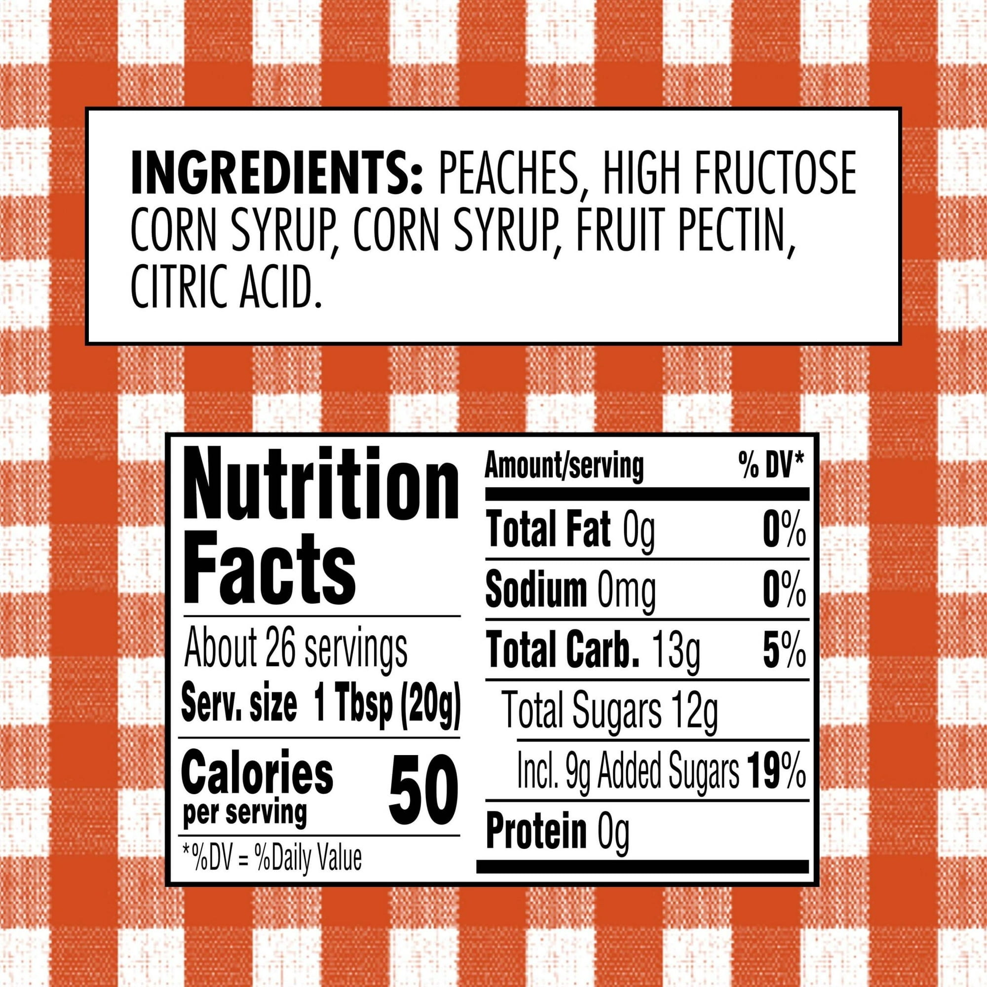 Smucker's Peach Preserves, 18 oz