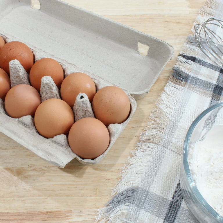 Cornucopia Brands Clear Plastic Egg Cartons (20-Pack); Tri-Fold Containers for One Dozen Eggs