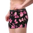 thumbnail image 4 of Balery Girl Butterfly Men's Boxer Briefs, Soft and Breathable Cotton Underwear with nylon Waistband-Small, 4 of 9