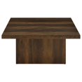 thumbnail image 3 of Pemberly Row Engineered Wood Square Cocktail Coffee Table in Dark Pine, 3 of 8