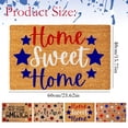 thumbnail image 3 of Patriotic Natural Coir Door Mat 4th of July Red Blue White Star Doormat Non-Slip Entrance Door Rugs for 250th Anniversary Independence Day Home Decor, 16 x 24 Inch(C), 3 of 9