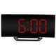 thumbnail image 1 of 1 juego de reloj despertador digital con espejo LED, reloj de escritorio con pantalla grande, decoración para dormitorio, 1 of 7